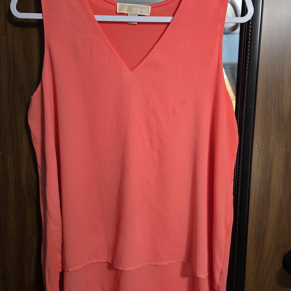 Michael Kors Coral Sleeveless Top